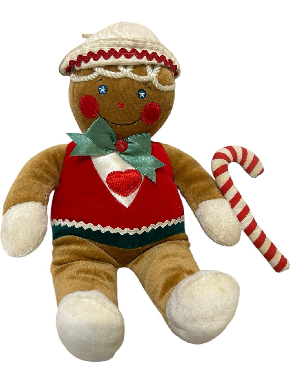 Vintage 1990 Target Christmas Gingerbread Plush Doll 13"